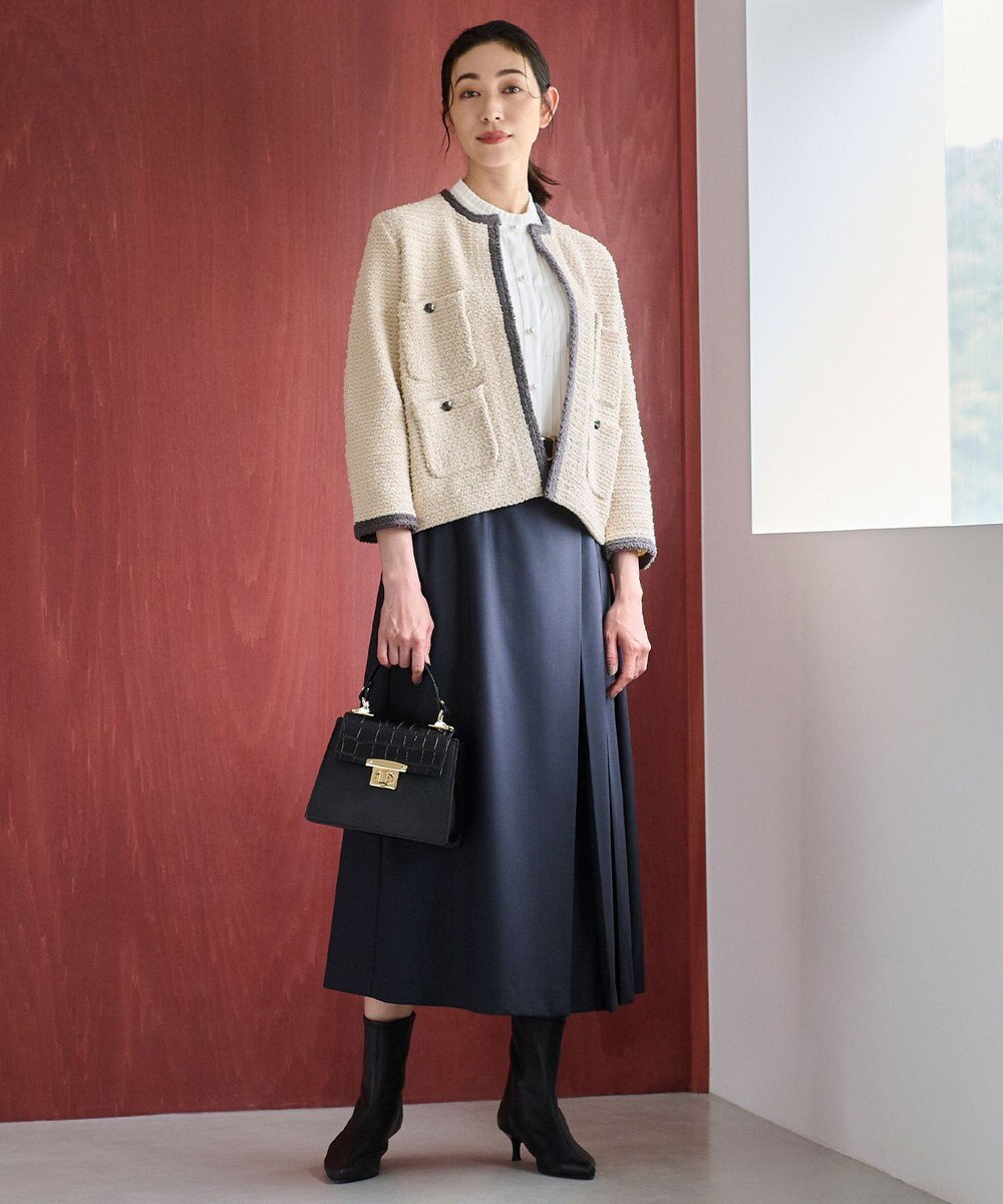 自由区 【洗える】トロストレッチ スカート 