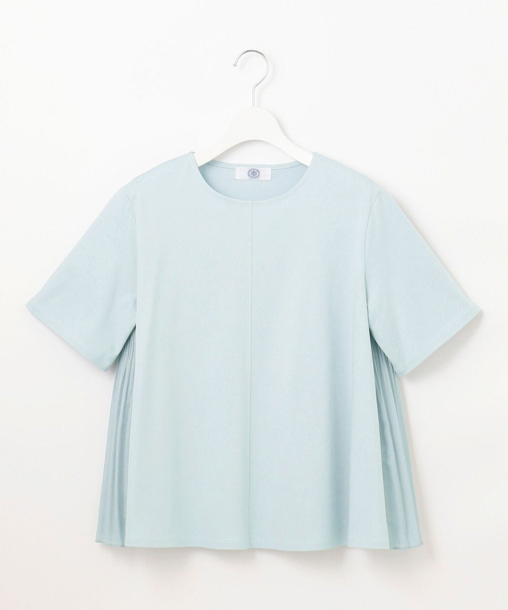 J.PRESS LADIES S 【洗える】コットンスムース バック プリーツ カットソー 