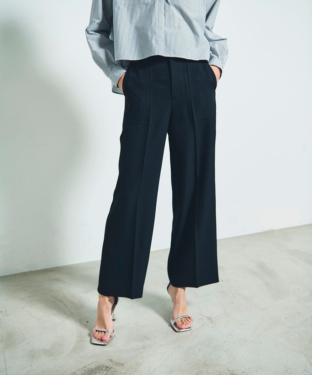 GRACE CONTINENTAL サテンベイカーパンツ 