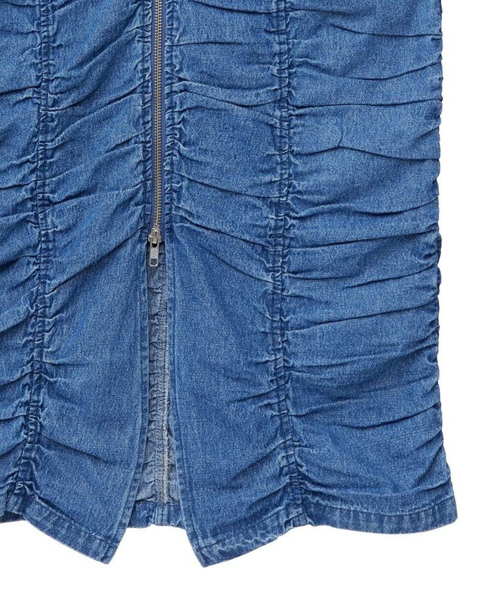 Green Parks ・ＳＵＧＡＲ　ＳＰＯＯＮデニムフロントＺＩＰナロースカート 