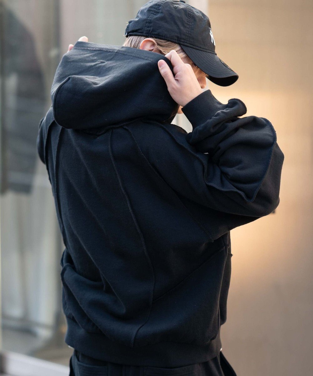 WEGO 【ユニセックス着用ITEM/MLサイズ展開】スウィッチングZIPパーカー 