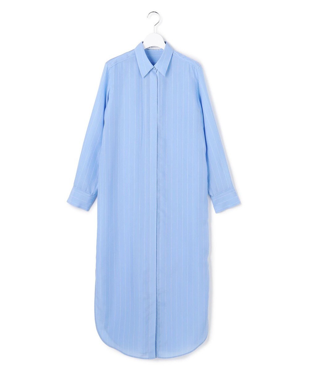 ICB 【WEB＆一部店舗限定】PreshrunkCupraStripe シャツワンピース 