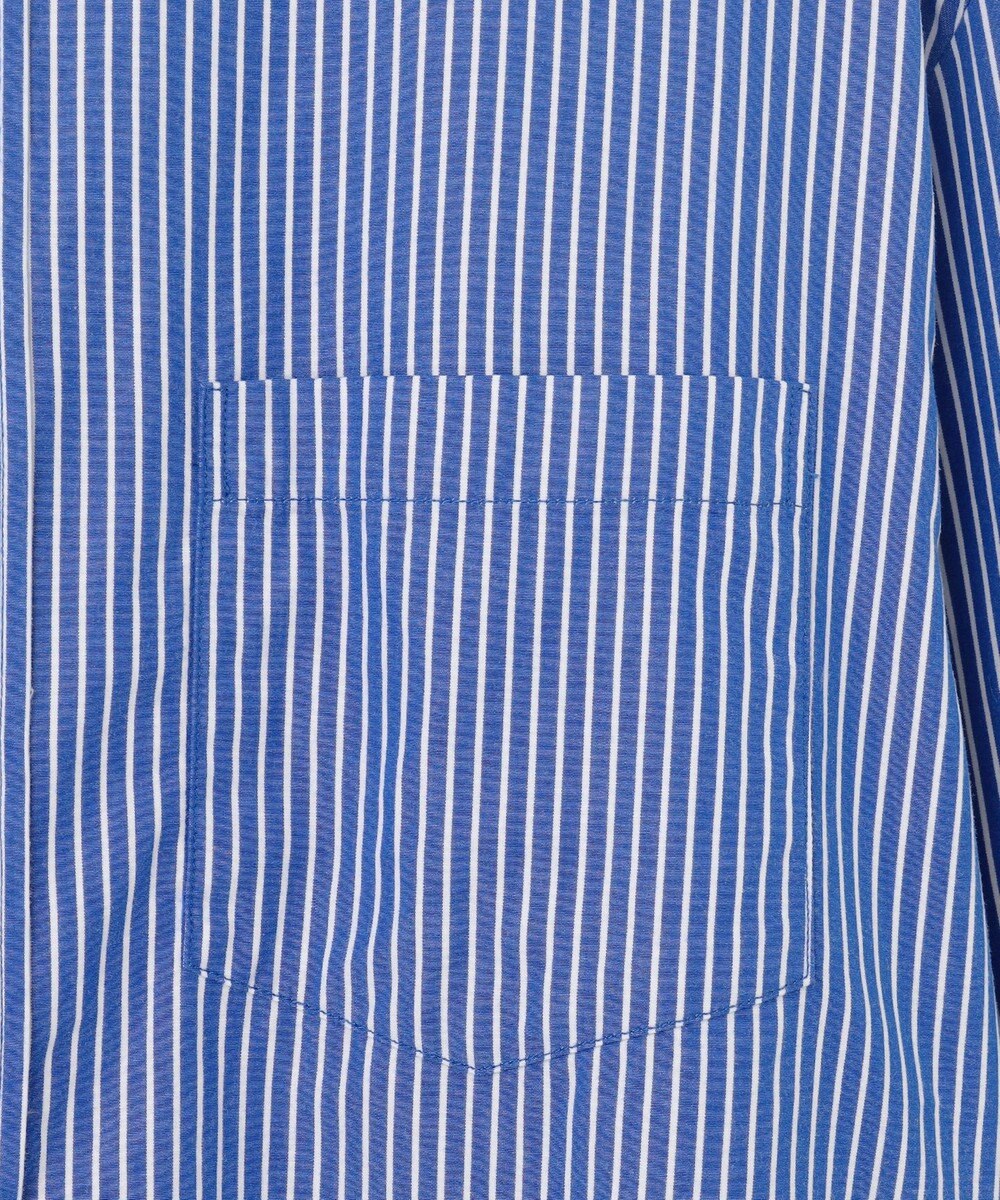 J.PRESS YORK STREET 【UNISEX】ストライプ バンドカラーシャツ 