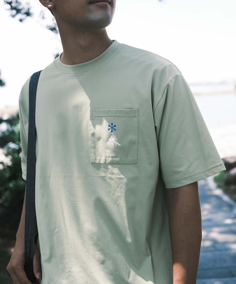 SHARE PARK MENS 【UVカット・吸水速乾・ストレッチ・軽量 】ポケットロゴTシャツ（L・XLサイズ） 