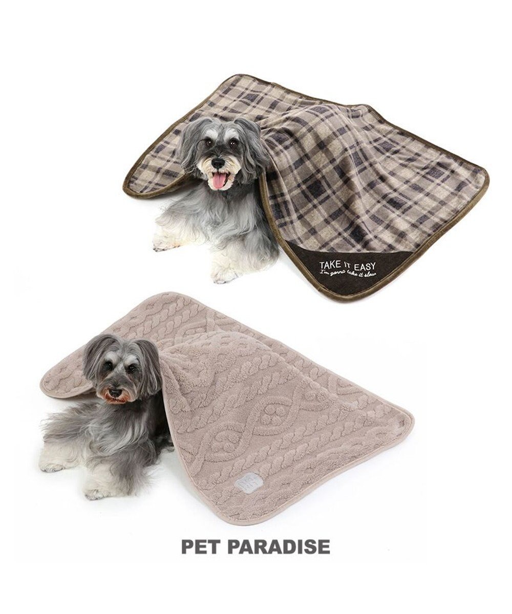 PET PARADISE ペットパラダイス ブランケット 《チェック柄》 90cm×60cm 