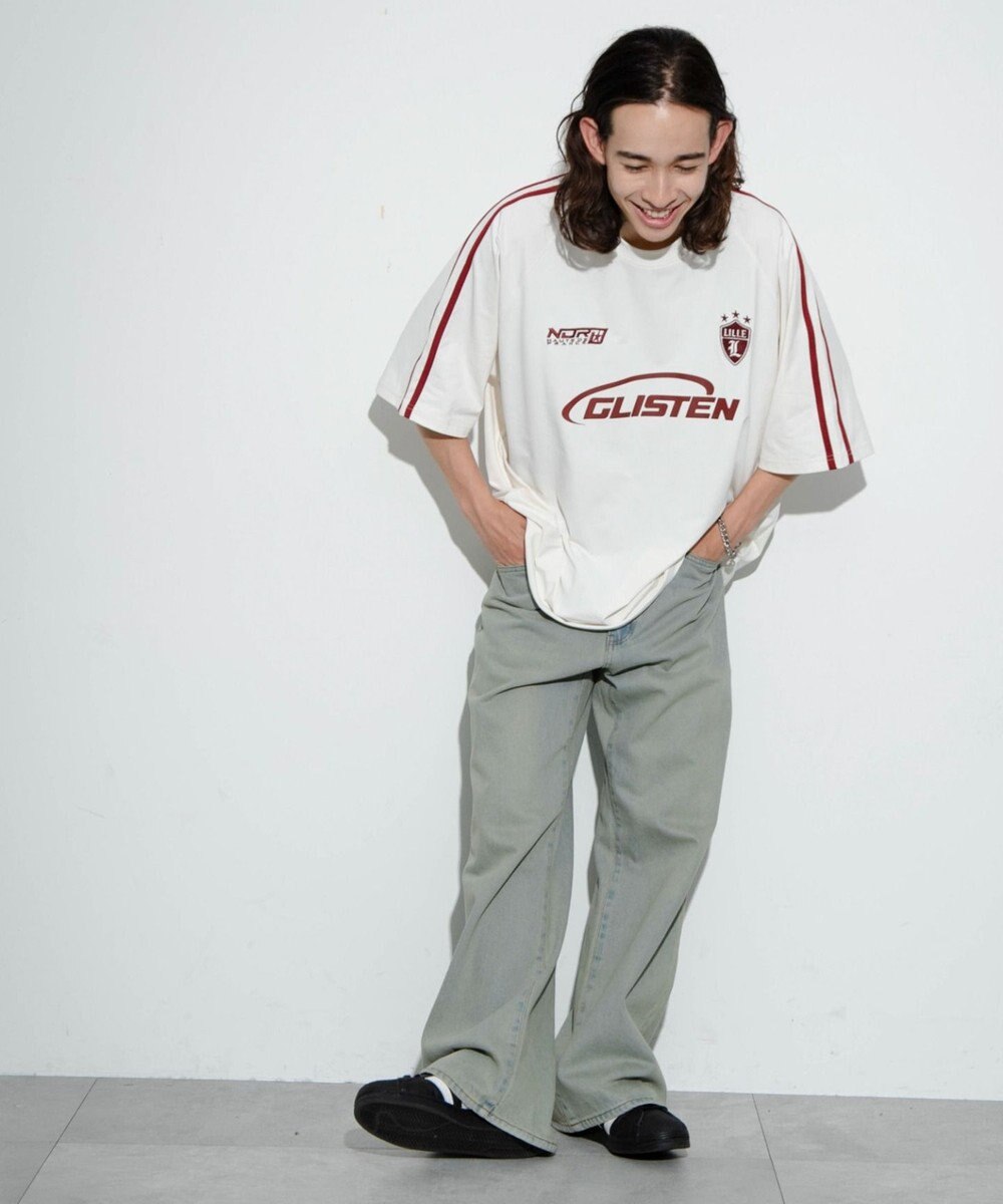 WEGO 【ユニセックス着用ITEM/MLサイズ展開】ゲームロゴスリーブラインT 