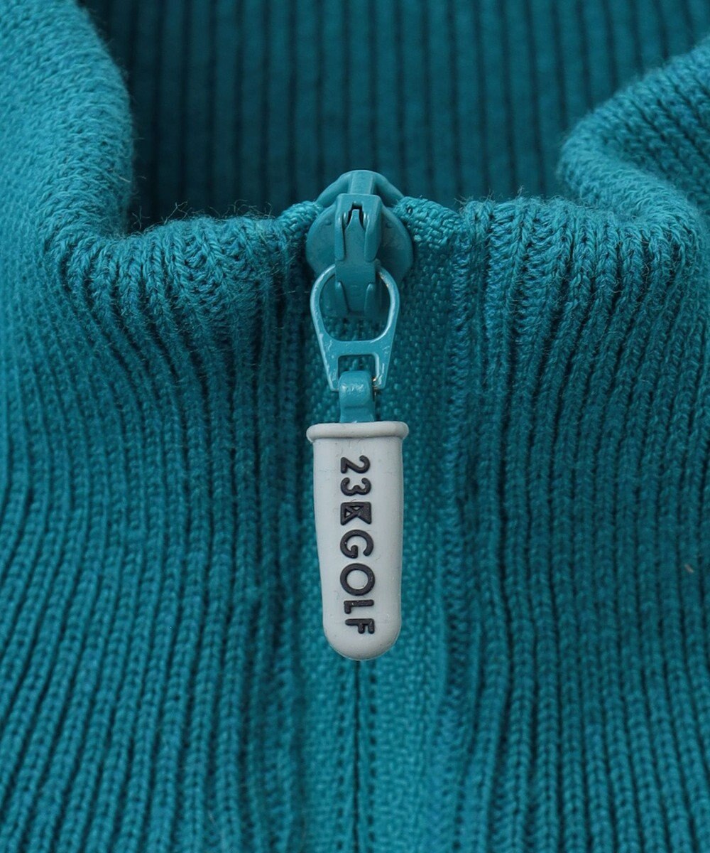 23区GOLF 【MEN】【手洗い可】コットンブレンド ハーフジップ ニット 