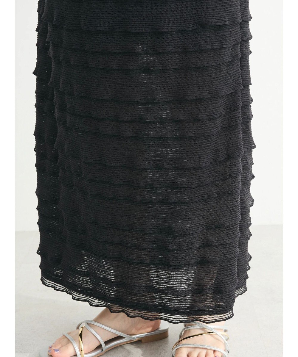 Green Parks ・ＥＬＥＮＣＡＲＥ　ＤＵＥ　ティアードフリルナロースカート 