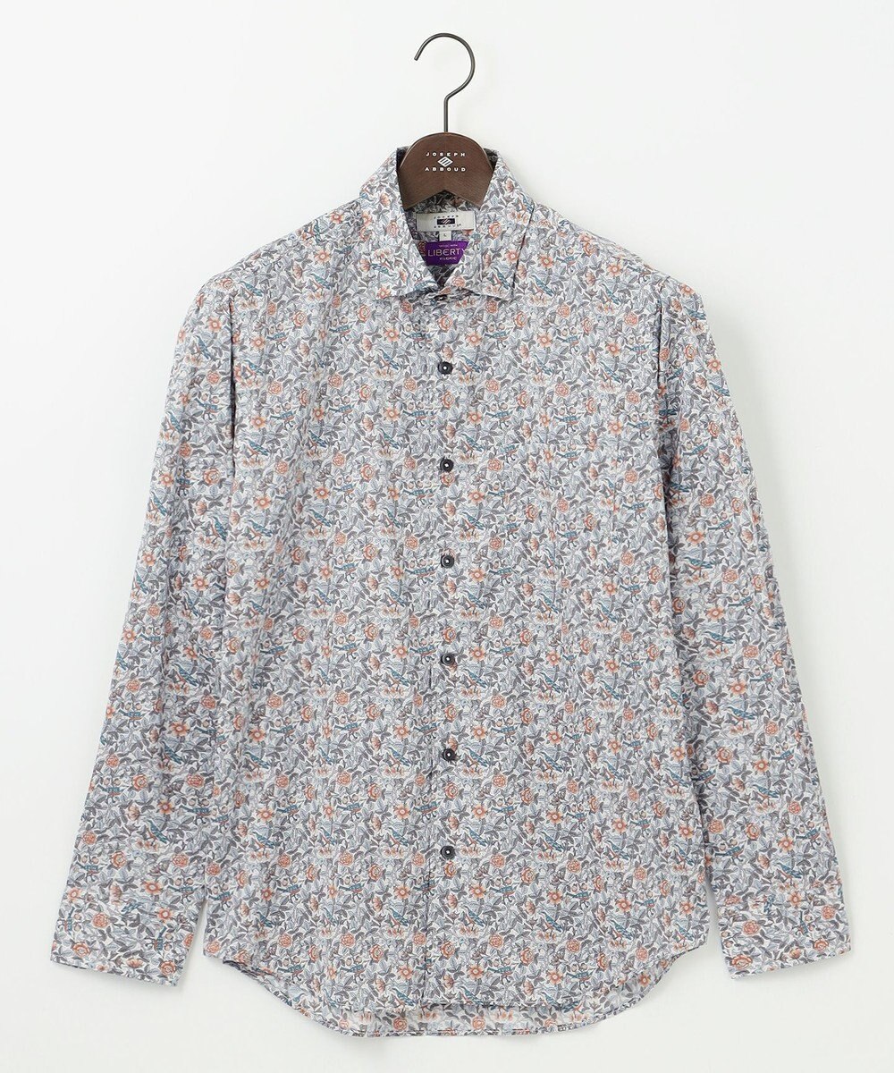 JOSEPH ABBOUD 【洗える】リバティプリント シャツ 