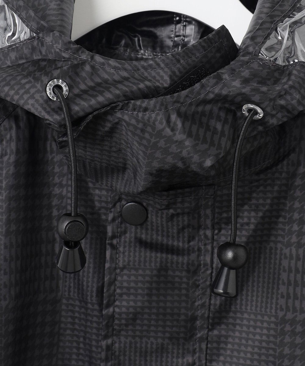 MOONBAT FLAT PURE レインコート チェック柄 リュック対応 ユニセックス 収納袋付き 