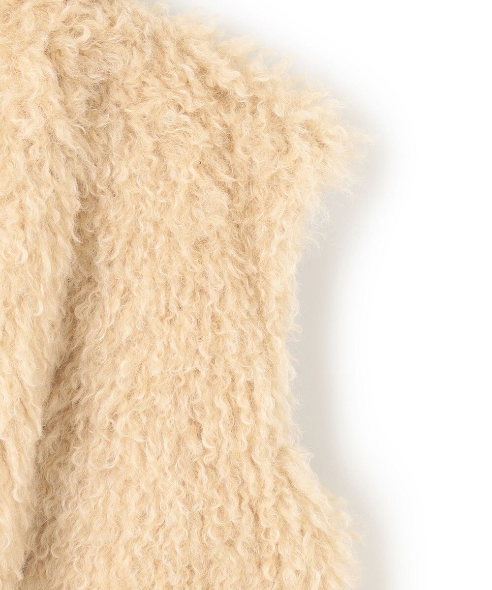 BEIGE， PUY / フェイクファーベスト 