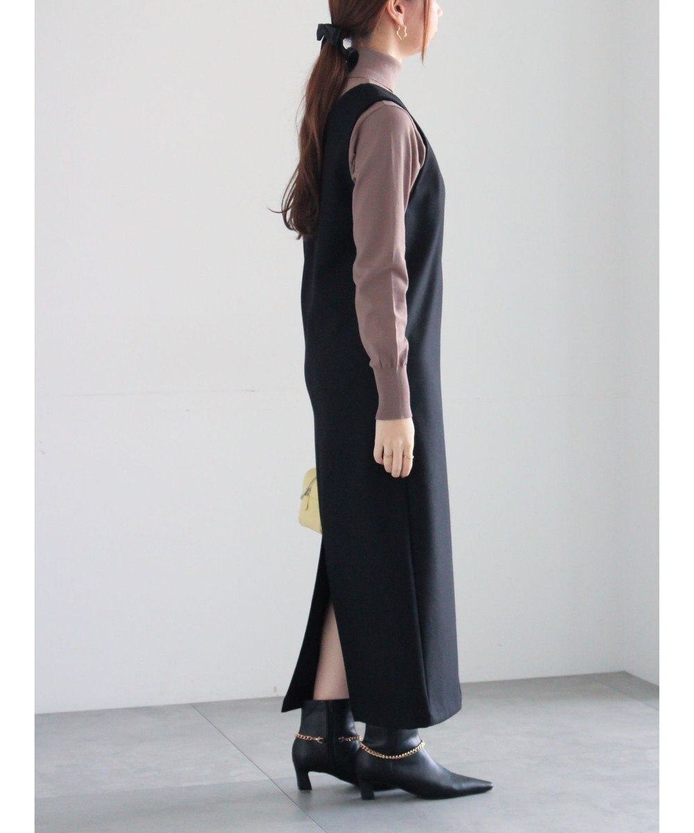 Te chichi ウール混ジャージージャンパースカート 