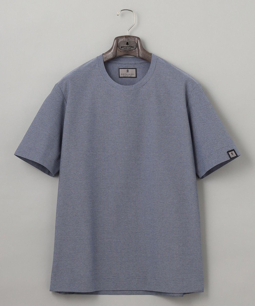 GOTAIRIKU 仕事で着られるTシャツ【サラサラ/よれにくい/透けにくい】キレイめ 鹿の子 ビズTシャツ 