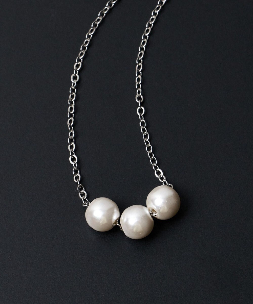 WEGO M立体モチーフ3連ネックレス 