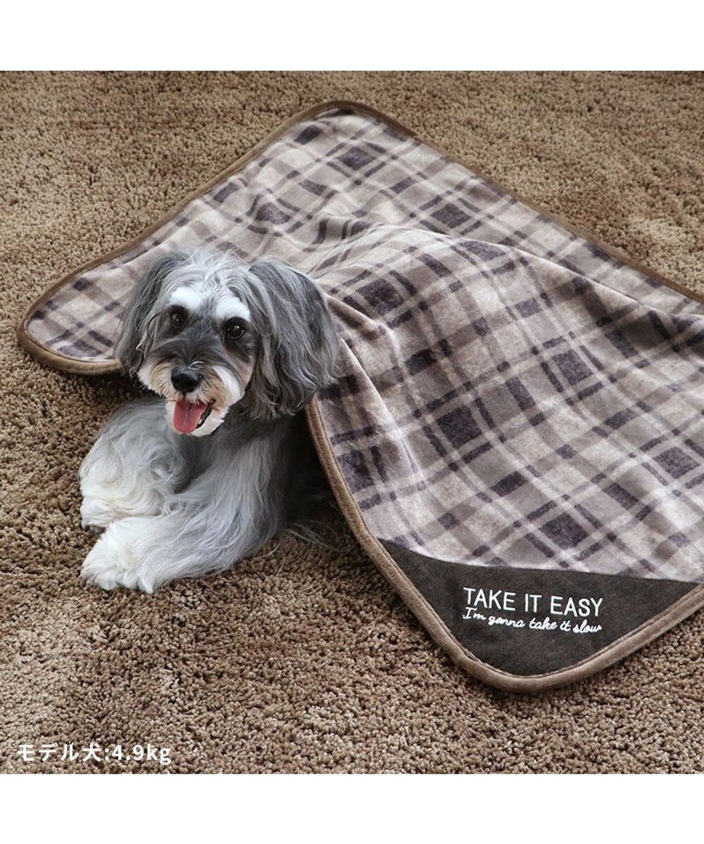 PET PARADISE ペットパラダイス ブランケット 《チェック柄》 90cm×60cm 