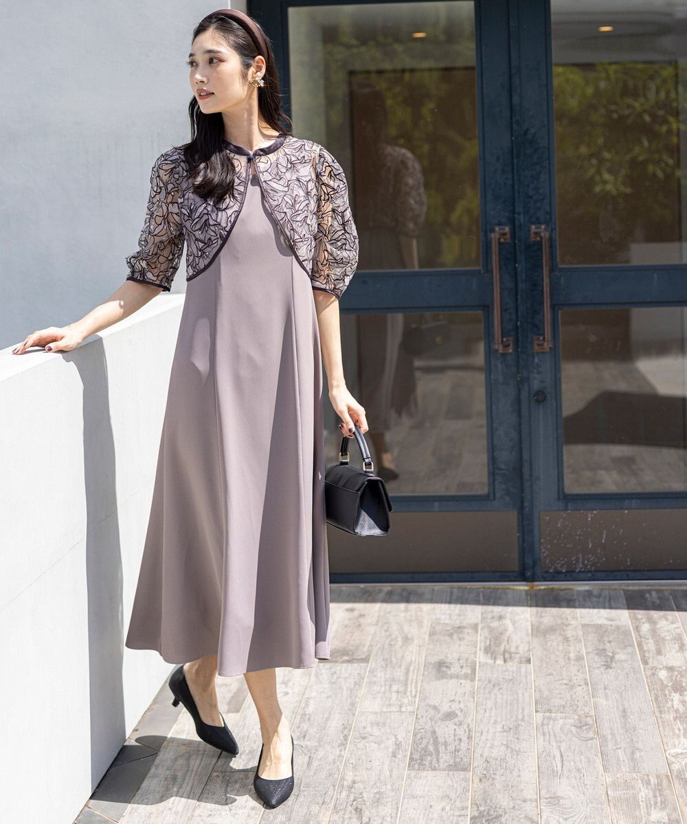 ANY SIS 【LilyCalin】ラインフラワーボレロ × ドレス 