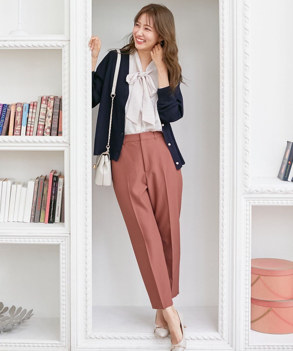 ANY SIS 【洗える】Vネックミディ カーディガン 