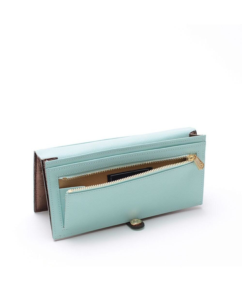 A.D.M.J. 【牛革】イタリアンレザークラックメタルロングウォレット 