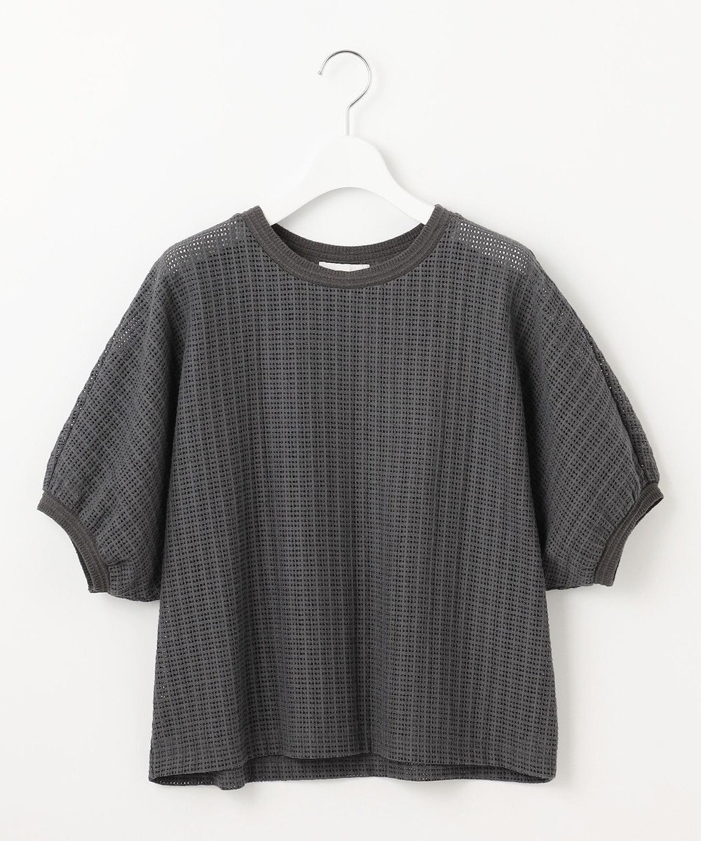 自由区 【カタログ掲載・洗える】チェックジャカード カットソー 