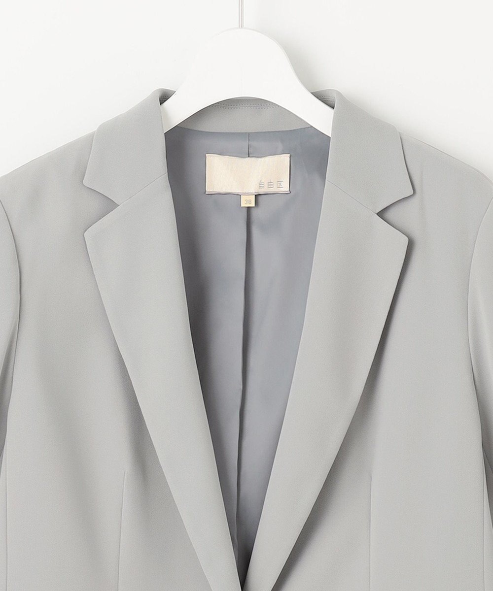 自由区 【XSサイズ～/洗える】ダブルフェイススーティング テーラードジャケット 