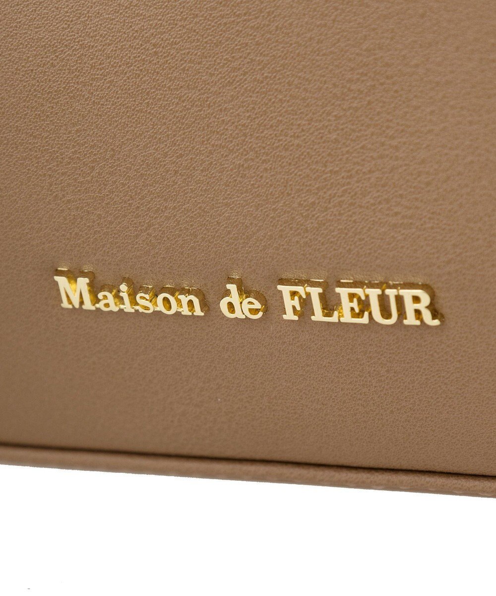 Maison de FLEUR マットワイドボストンバッグ 