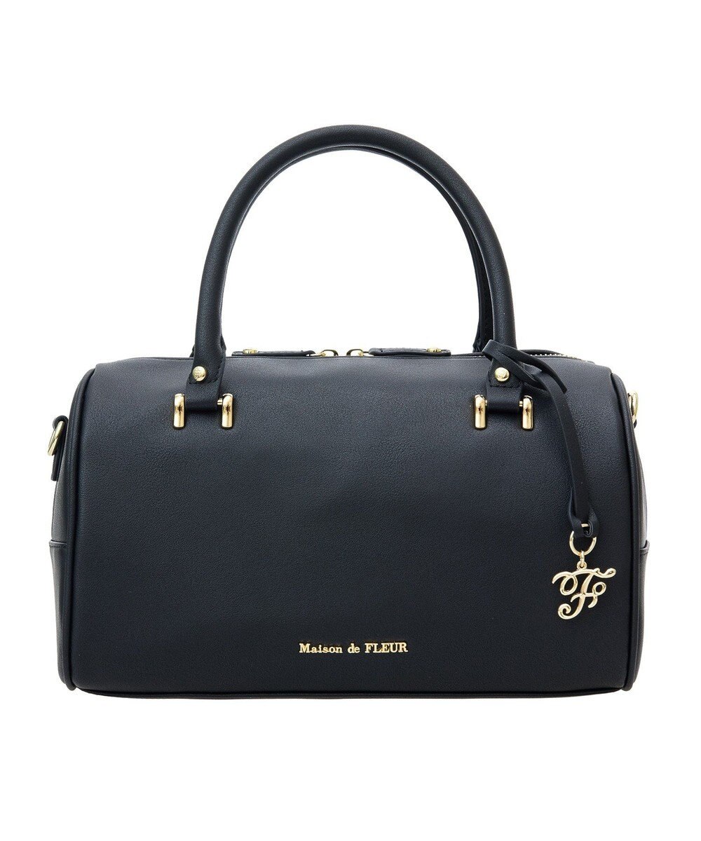 Maison de FLEUR マットワイドボストンバッグ 