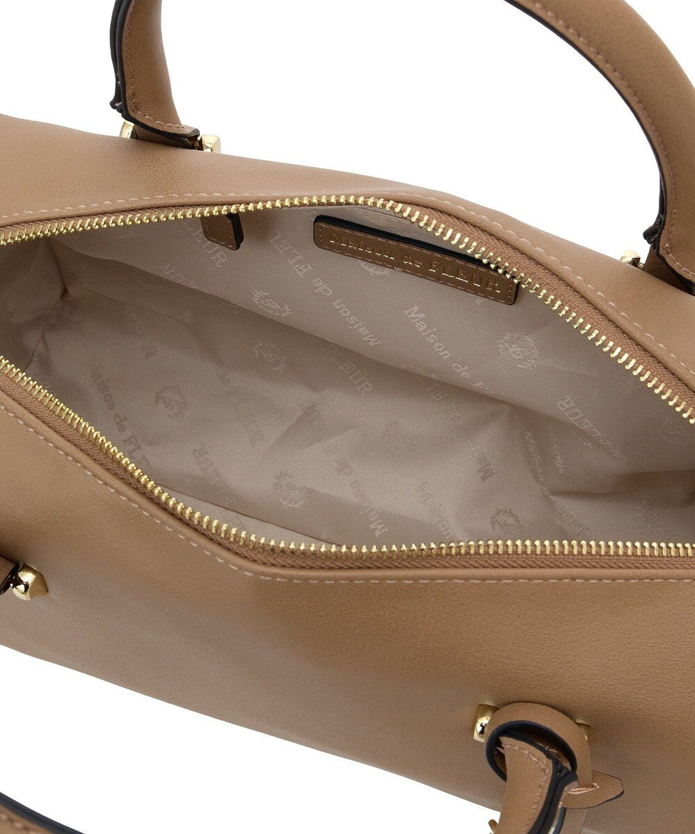 Maison de FLEUR マットワイドボストンバッグ 