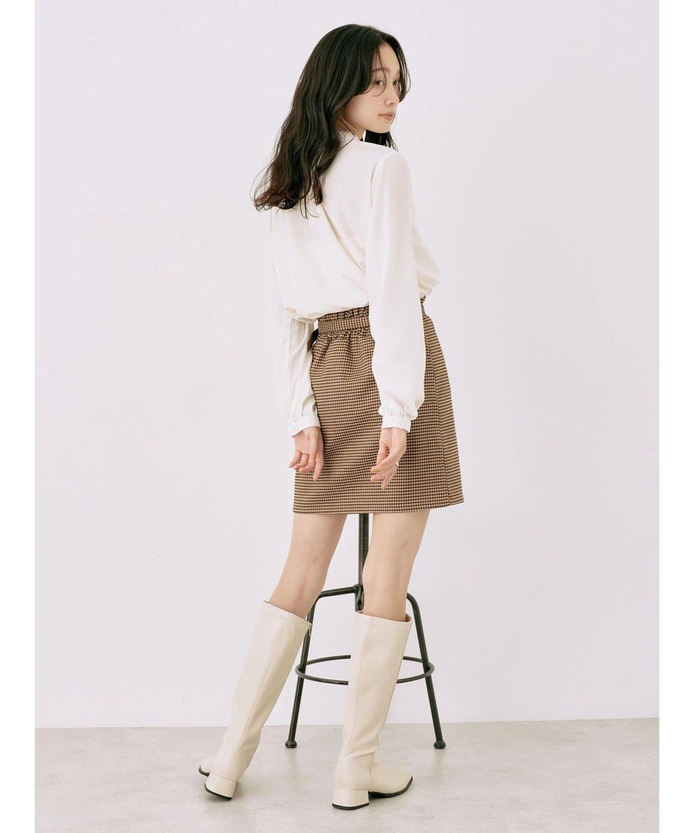 earth music&ecology チェックミニスカート 