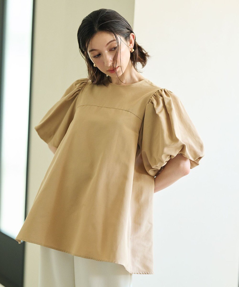 #Newans 【大好評につき追加生産！新色登場】パフスリーブAラインブラウス 