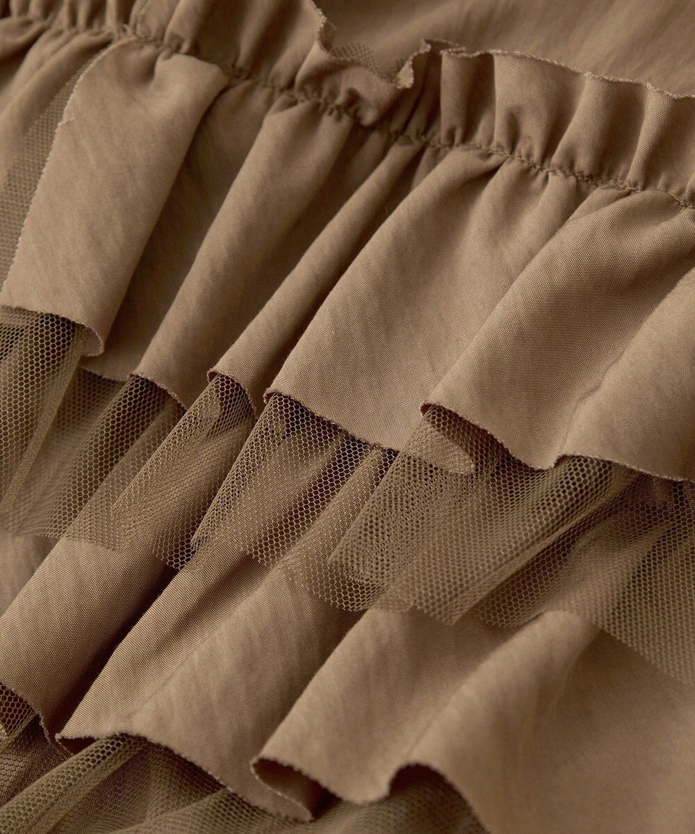 YECCA VECCA ラッフルキャミワンピース 