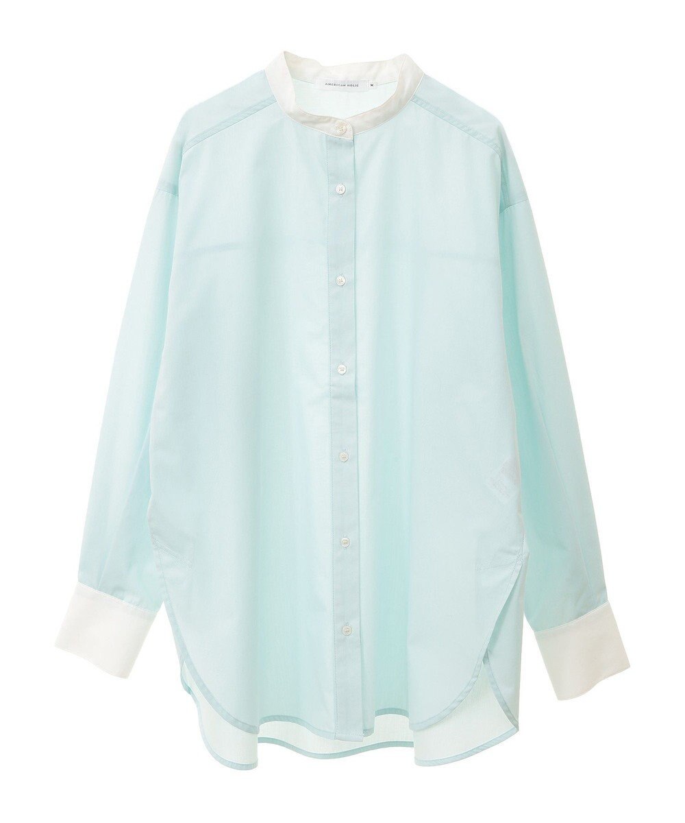 AMERICAN HOLIC イージーケアバンドカラーロングシャツ 