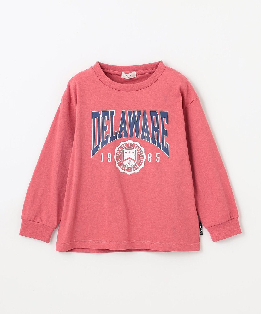 ANY KIDS ロゴプリント 長袖Tシャツ 