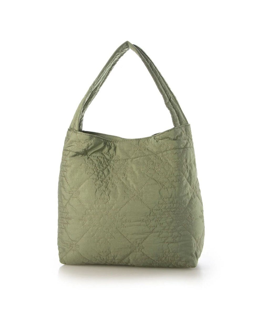 UNBILLION カシュカシュ cachecache / オルテガ柄キルト肩入れトートバッグ 