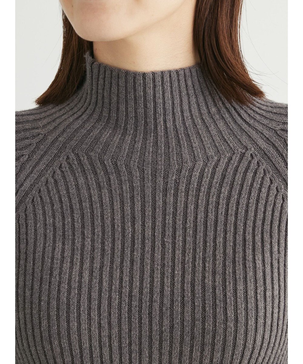 Green Parks ・Ｐｅｔｉｔ　Ｆｌｅｕｒ　ボトルネックリブニット 