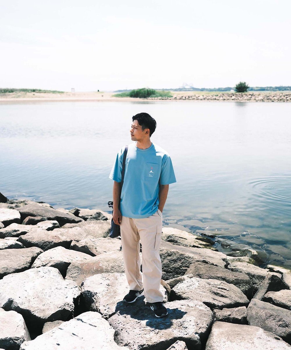 SHARE PARK MENS 【UVカット・吸水速乾・ストレッチ・軽量 】ポケットロゴTシャツ（L・XLサイズ） 