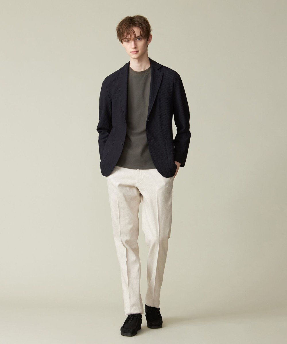 J.PRESS MEN 【KING SIZE】【ウォッシャブル】コンフィーリンクス ニットジャケット 