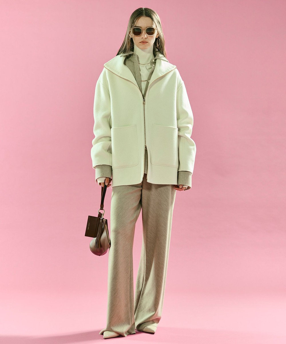 BEIGE， MONTAIGNE / ウールオーバーサイズシャツ 