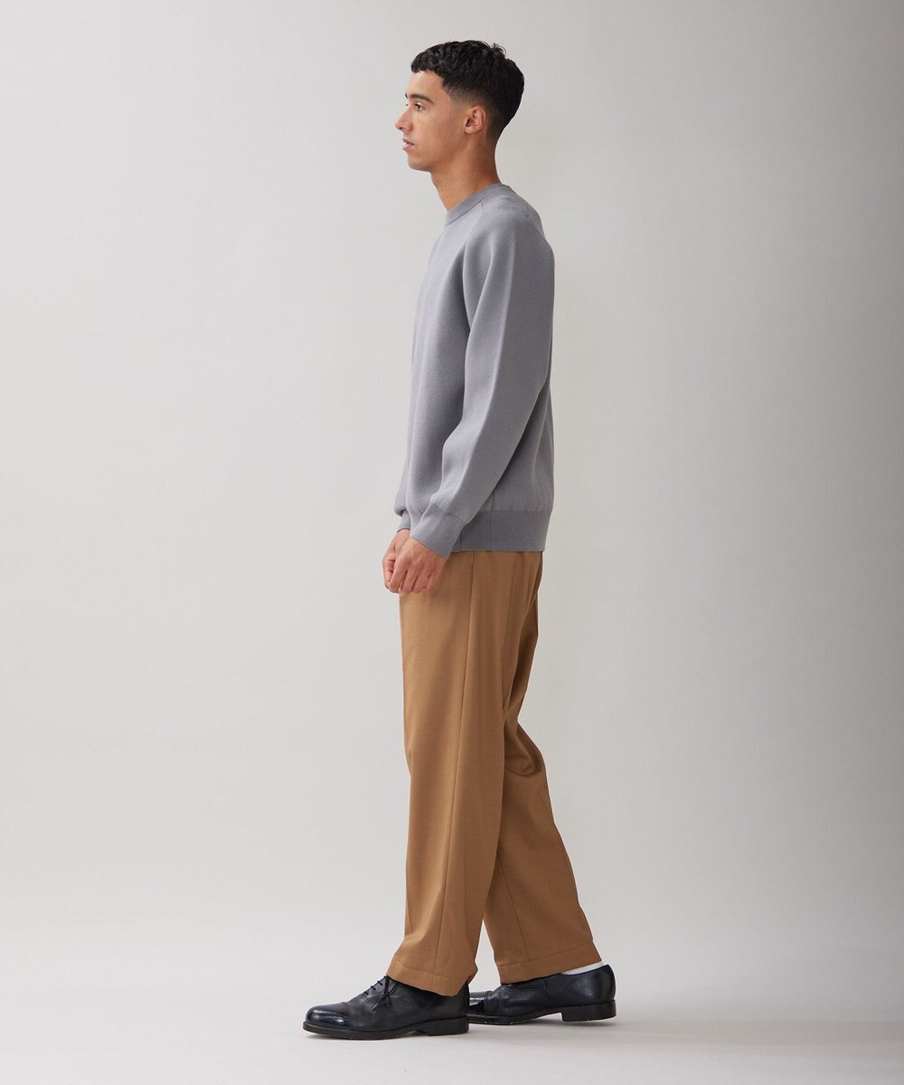 UNFILO MENS 【新色追加】スウェットライク クルーニット [24年秋冬商品] 