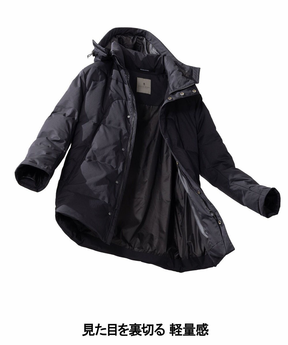 GOTAIRIKU WEB限定【仕事で着られる】ドレスダウンコート_ストレッチツイル_25年新作 