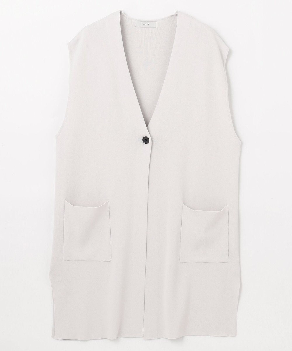 ANY L ロングニットジレ 