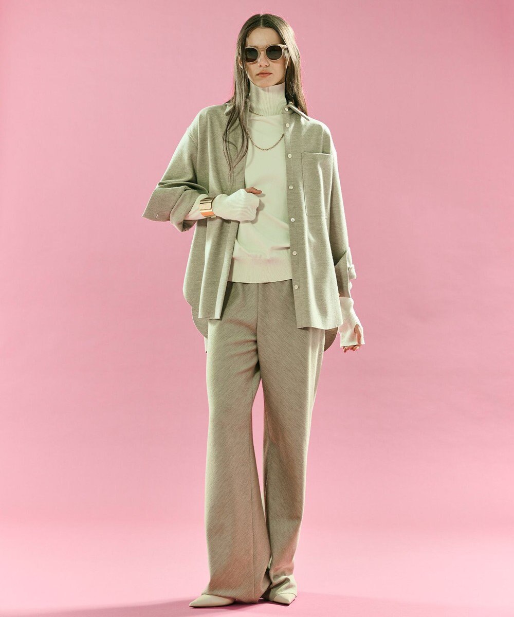 BEIGE， MONTAIGNE / ウールオーバーサイズシャツ 