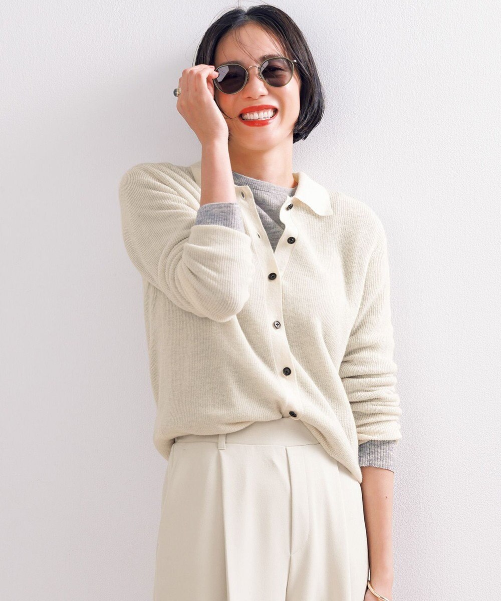 UNFILO ファインアルパカ クルーネック 