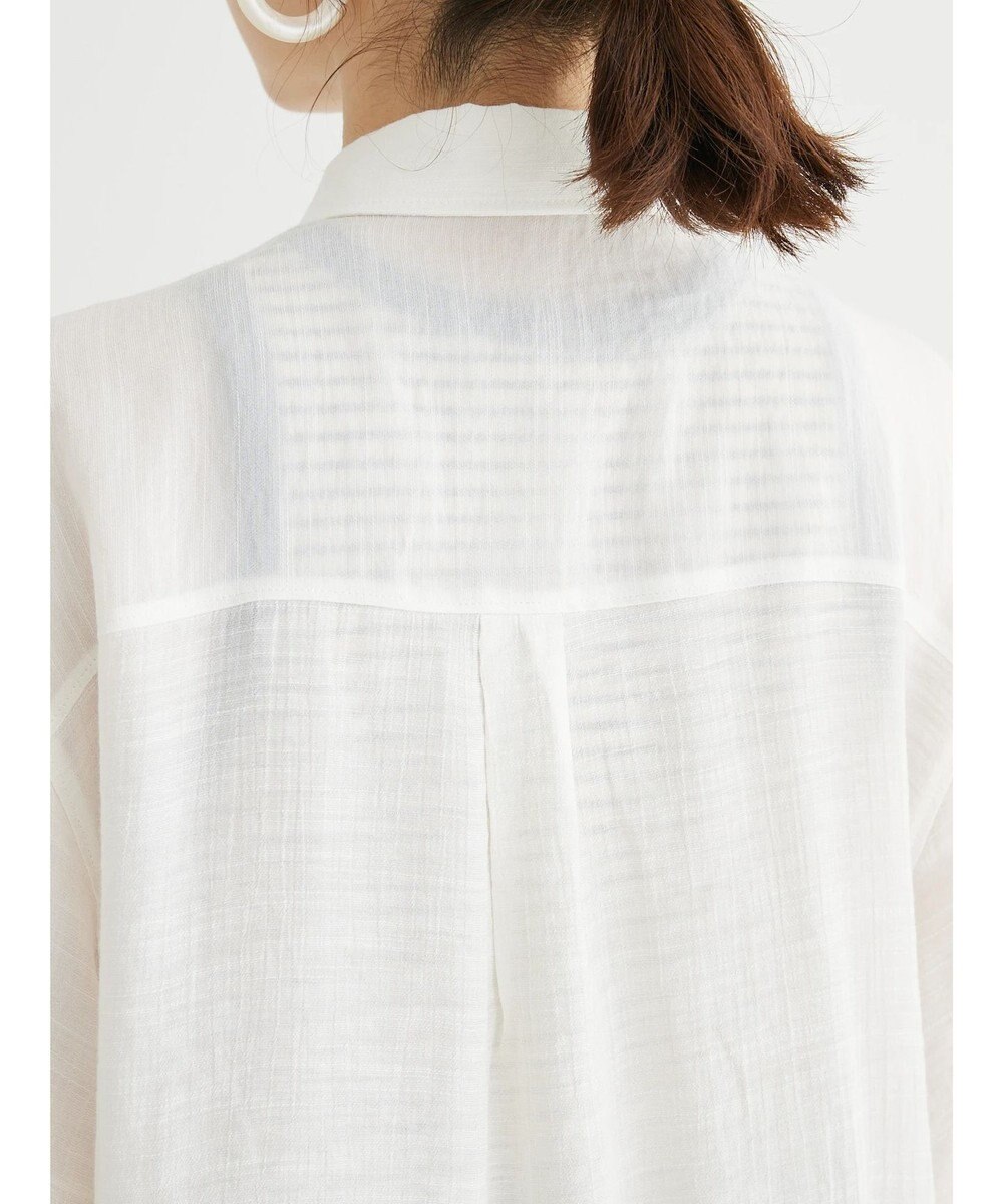 Green Parks ジャガードシアーシャツ 