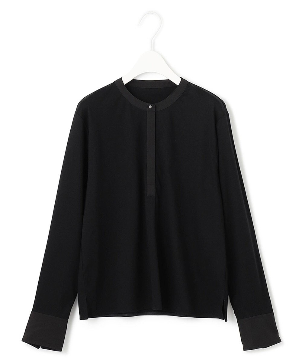 ICB 【洗える】 コンビネーションジャージー ヘンリーネックカットソー 