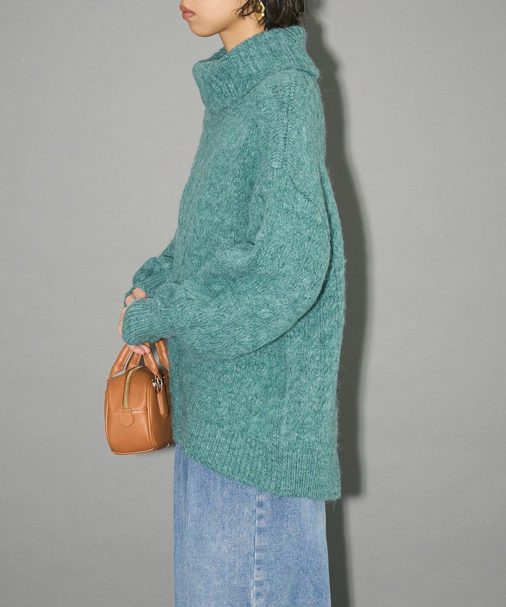 Green Parks ケーブル編みハイネックニット 