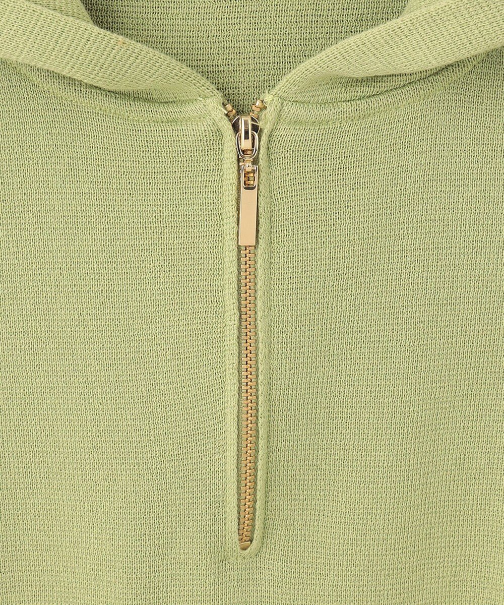 ANY 【洗濯機可】ハーフジップアップ ニットフーディ 