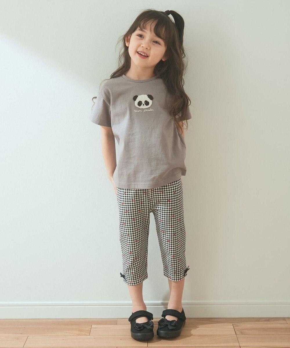 ANY KIDS オーガビッツアニマルサガラ刺繍Ｔシャツ 