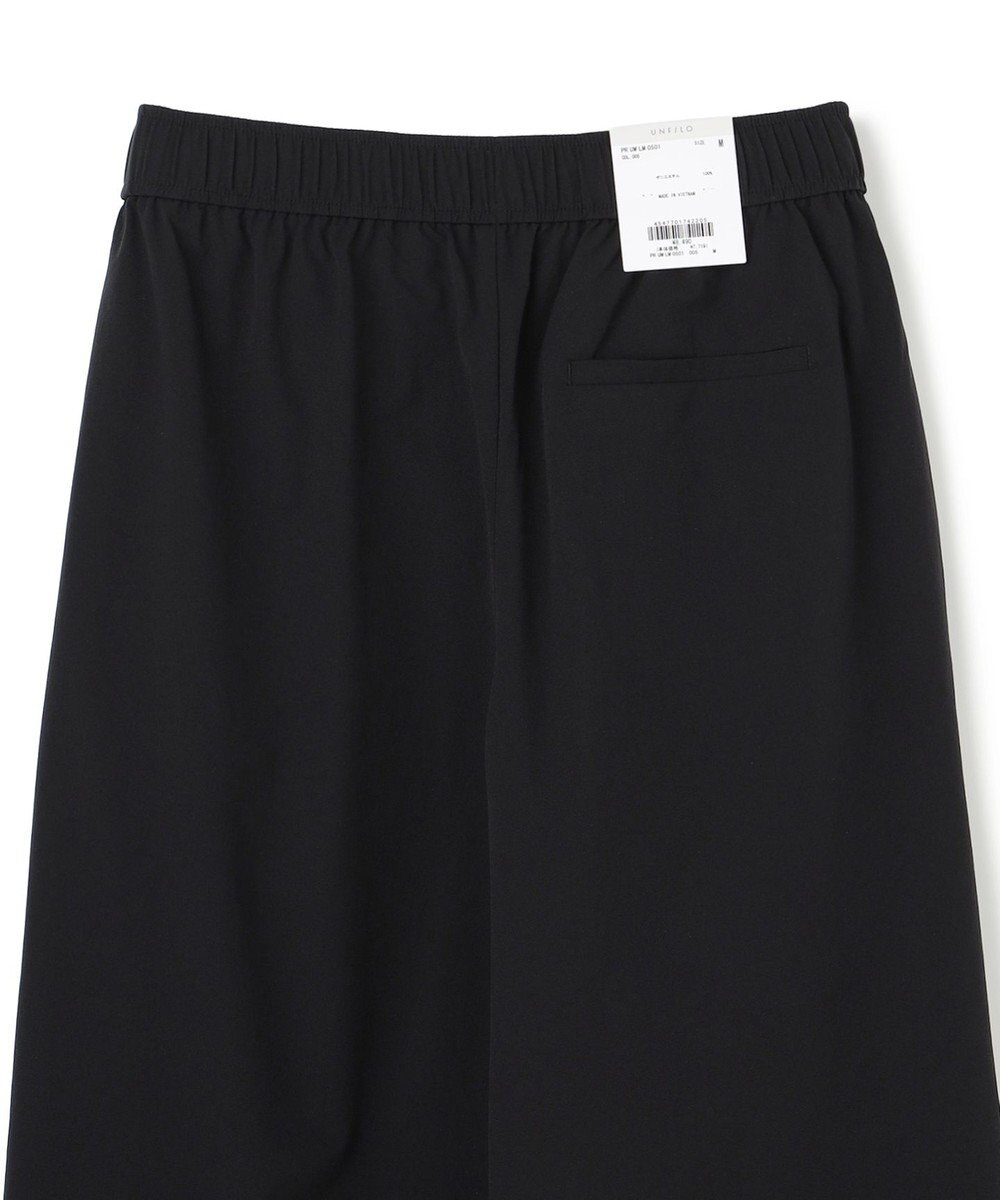 UNFILO 【セットアップ着用可/ウエストゴム】FINE MOVE ギャザーワイドパンツ 