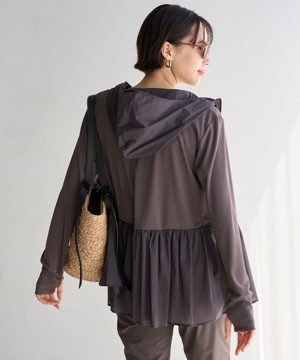 UNFILO 【ZIP!放映】 ラッシュガード ペプラムフーディ 