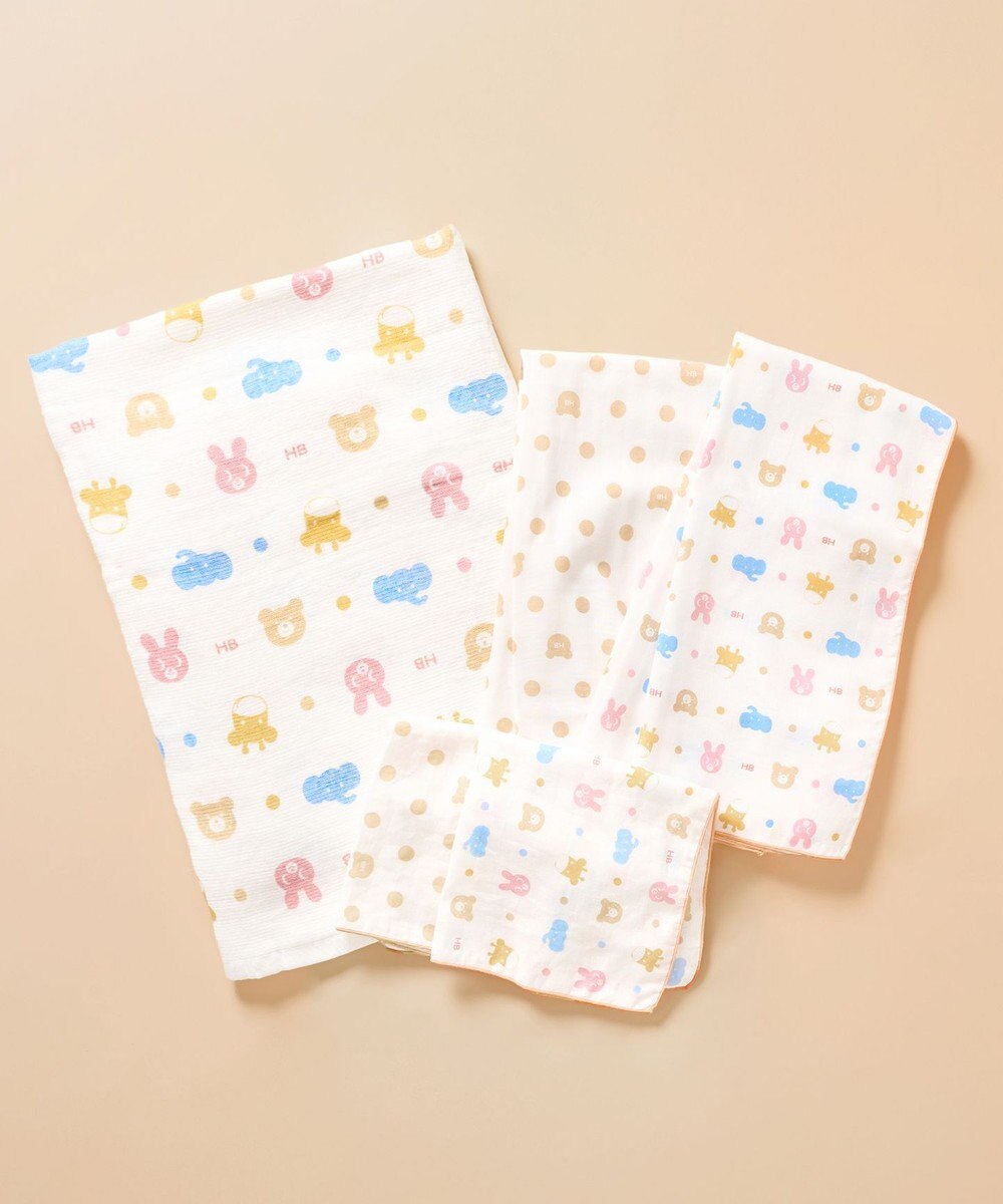 MIKI HOUSE HOT BISCUITS ガーゼベビータオルセット 